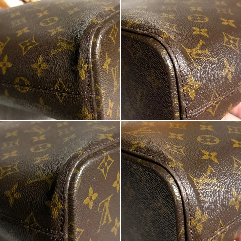 Authentic Louis Vuitton Luco tote bag M51155 brown monogram LV canvas large